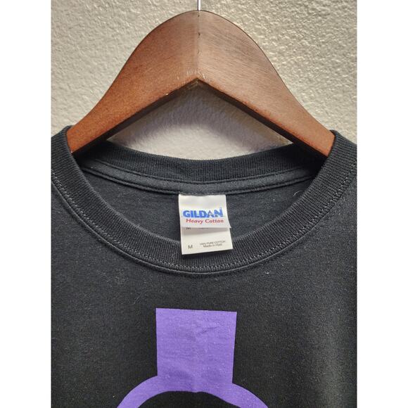 Y2K Twin Method Nu Metal Band Tee Medium Purple Logo Black Shirt - Picture 3 of 7